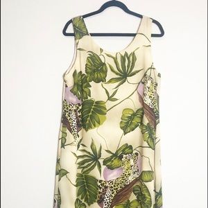 Borcellini Animal Print Maxi Dress Size 7/8